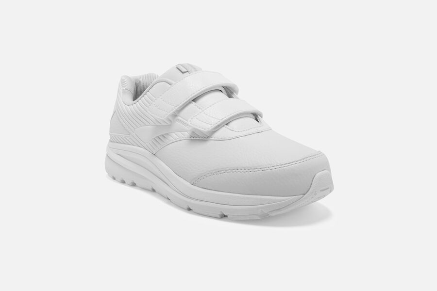 Addiction Walker V-Strap 2 Brooks Running Shoes NZ Womens - White - GIUAYS-028